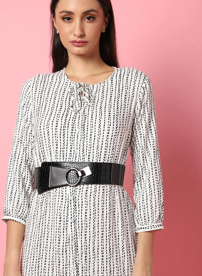 Haute Sauce Black Solid Waist Belt