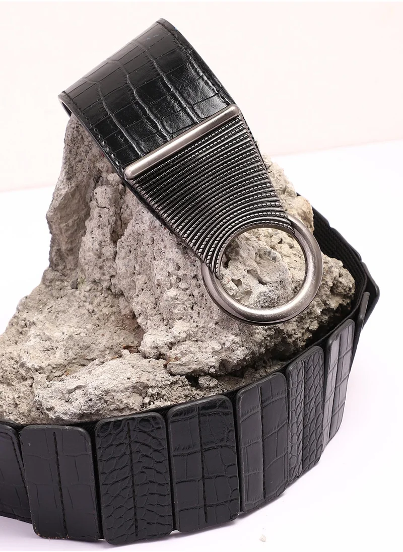 Haute Sauce Black Solid Waist Belt