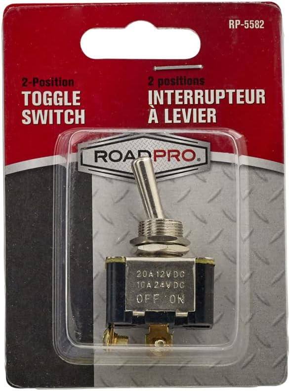 RoadPro RoadPro RP5582 2 Position Toggle Switch Features a SPST Switch with OnOff Positions  - Image 5