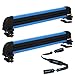 SOARIFY MultiPurpose Alumium Blue Ski Rack with ski Strap Carrier Roof Holder Carrier for Skis Snowboards Fishing Rods Paddles Skateboards Wakeboard Universal Mounting Locking Heavy Duty - Image 2