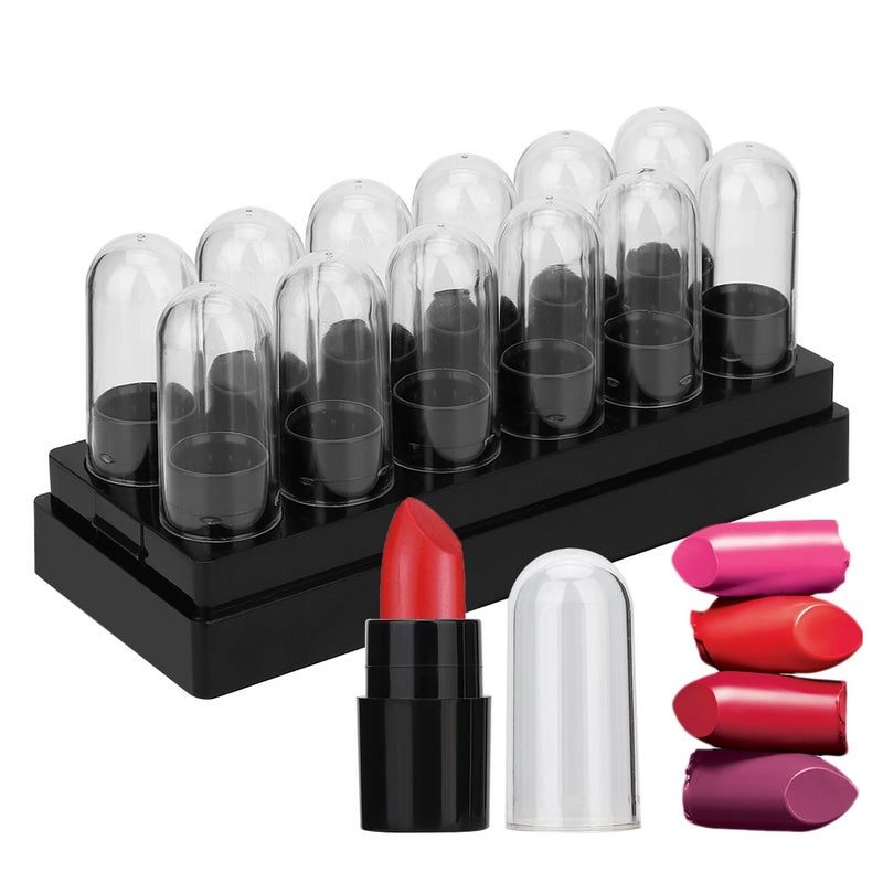 12pcs Plastic Lipstick Sample Tube Mini Lip Balm Empty Tube DIY Cosmetic Tool - Image 3