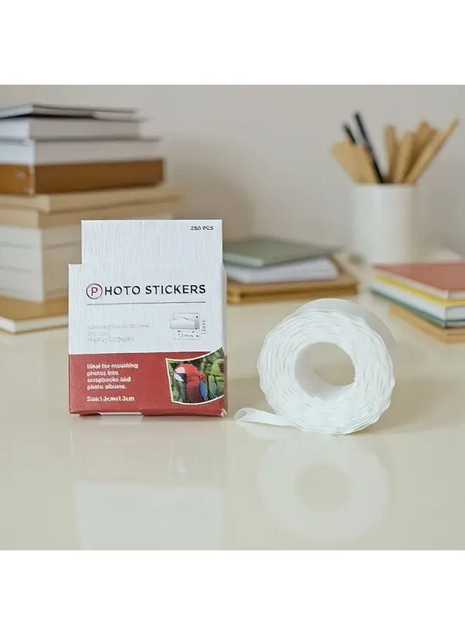 500 قطعة ملصقات لاصقة مزدوجة الجوانب قوية ذاتية اللصق لألبوم القصاصات - Image 2