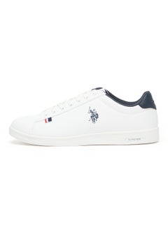 U.S. Polo Assn. Men's White Low-Top Sneakers - Lightweight Lace-Up Style, Comfortable Casual Footwear  - Image 2