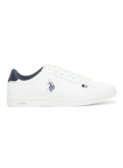 U.S. Polo Assn. Men's White Low-Top Sneakers - Lightweight Lace-Up Style, Comfortable Casual Footwear  - Image 1