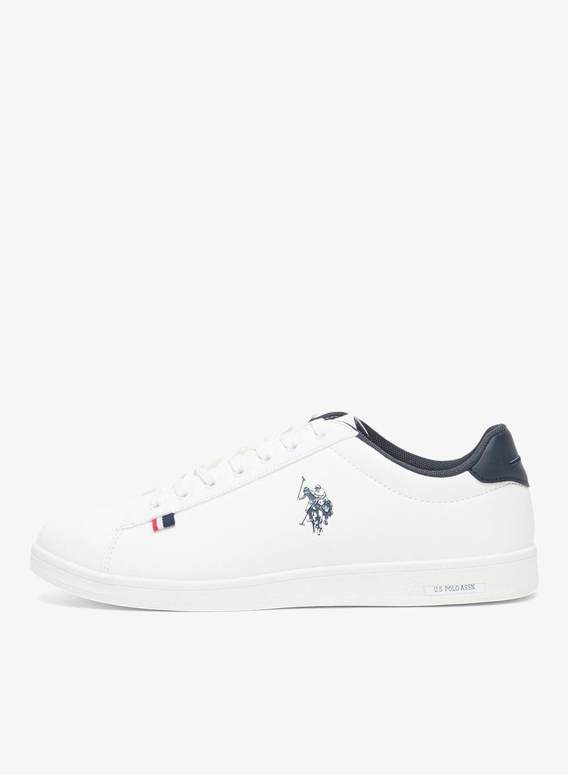U.S. Polo Assn. Men's White Low-Top Sneakers - Lightweight Shoes Lace-Up Style, Comfortable Casual Footwear - Image 2