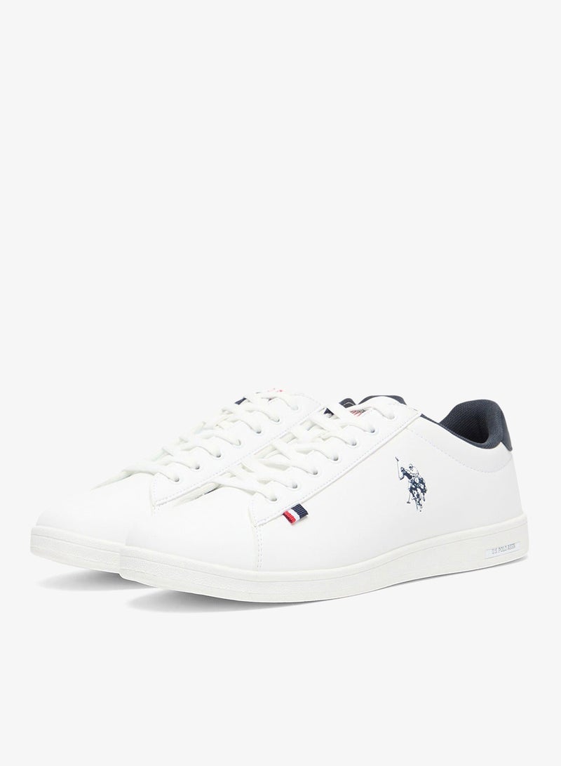 U.S. Polo Assn. Men's White Low-Top Sneakers - Lightweight Shoes Lace-Up Style, Comfortable Casual Footwear - Image 3