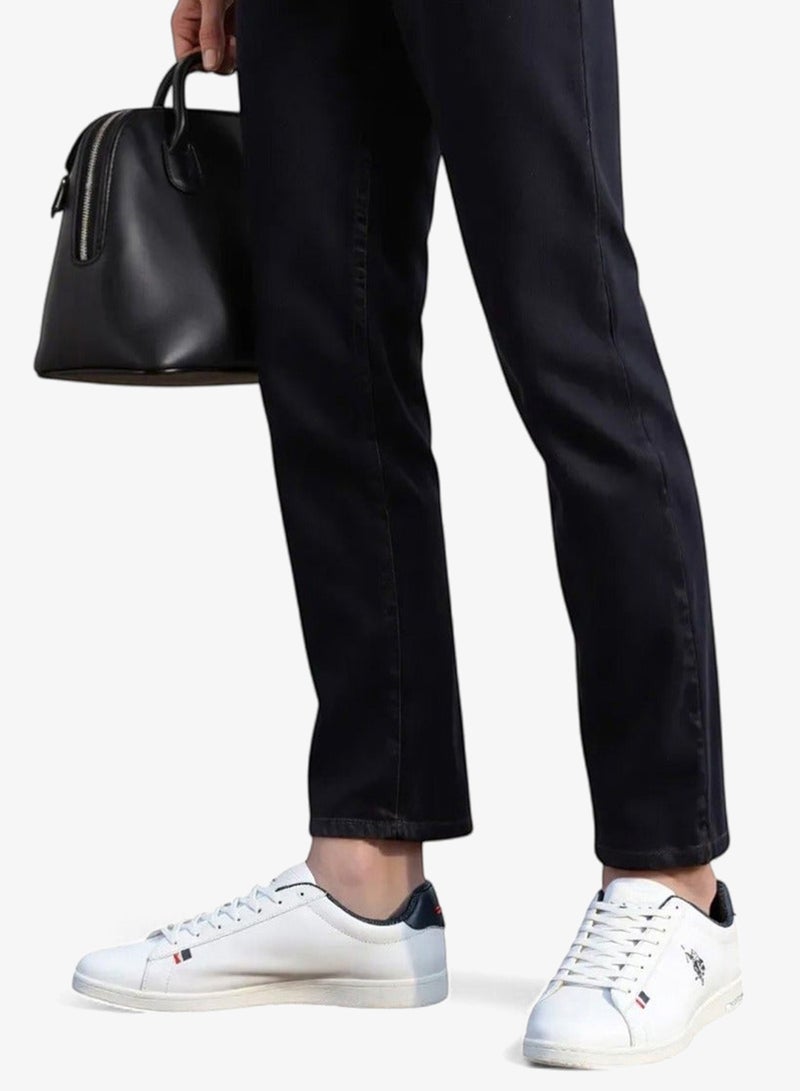 U.S. Polo Assn. Men's White Low-Top Sneakers - Lightweight Shoes Lace-Up Style, Comfortable Casual Footwear - Image 5