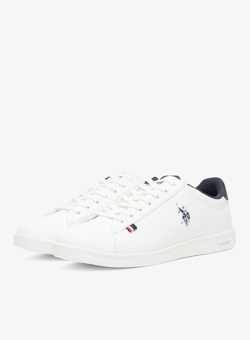 U.S. Polo Assn. Men's White Low-Top Sneakers - Lightweight Shoes Lace-Up Style, Comfortable Casual Footwear - Image 4