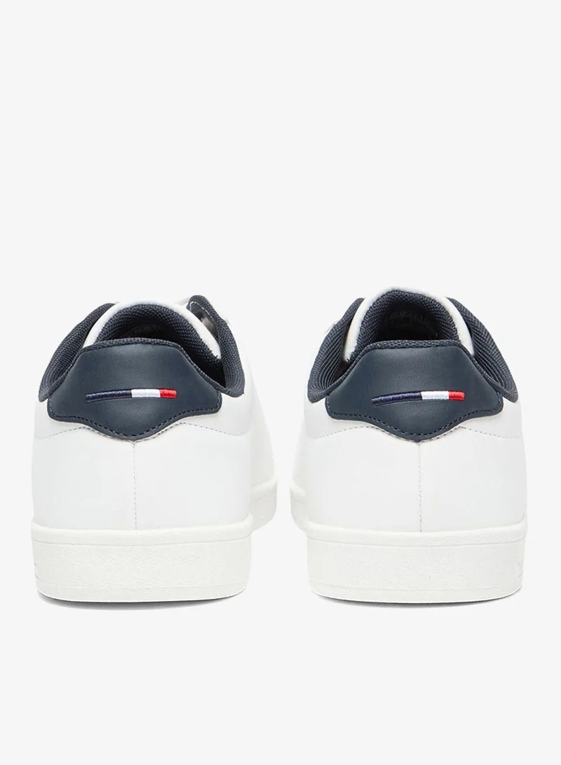 U.S. Polo Assn. Men's White Low-Top Sneakers - Lightweight Shoes Lace-Up Style, Comfortable Casual Footwear