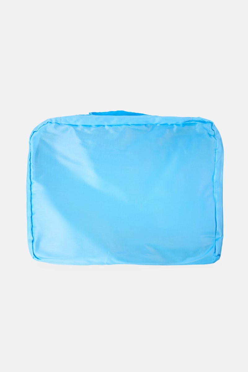 bebe Women 3 Pcs Brand Logo Packing Cube Set, Blue  - Image 2