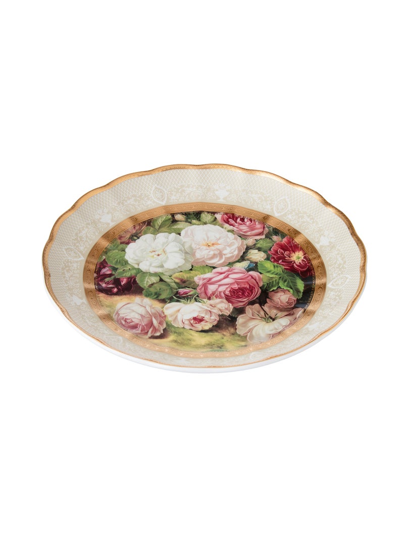 دانيا صحن فواكه بورسلان فاخر ديزاين ورود 30 سم - Image 2