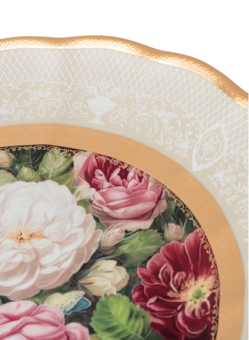 دانيا صحن فواكه بورسلان فاخر ديزاين ورود 30 سم - Image 3