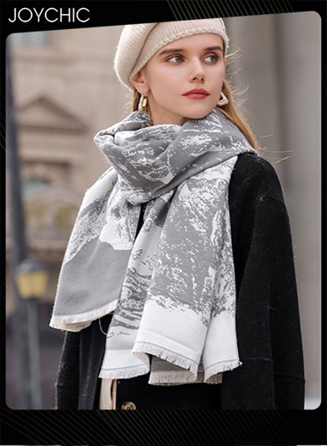 Joychic وشاح طويل سميك مقاوم للرياح دافئ وصديق للبشرة للنساء موضة خريف وشتاء خارجي - Image 1