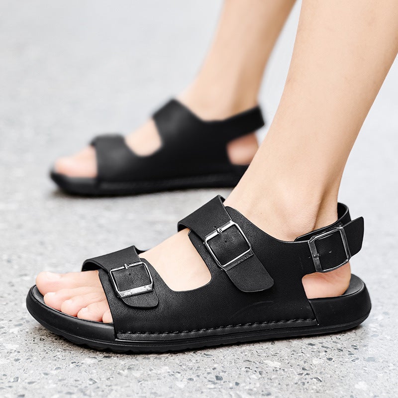 New Fashion Boutique Men'S Sandals Quality Indoor And Outdoor Sandals British Casual Breathable Beach Shoes - Image 5