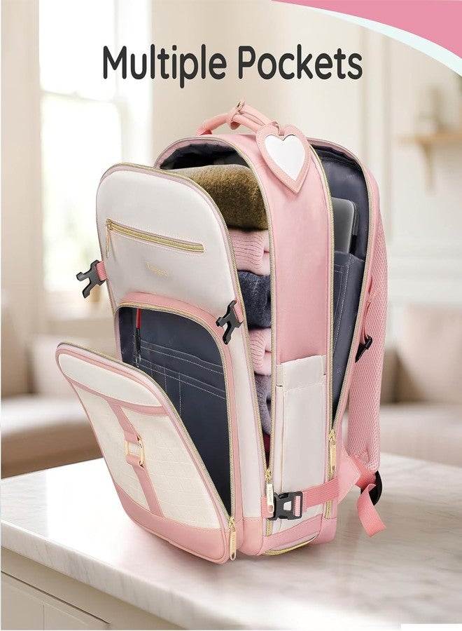 Taygeer Kids Travel Backpack for Airplane, Small Travel Backpack for Girls with Luggage Tags & Water Bottle Pocket, Underseat TSA Approved Airline Personal Item Bag for Women Teens Girls School, Pink - Image 5