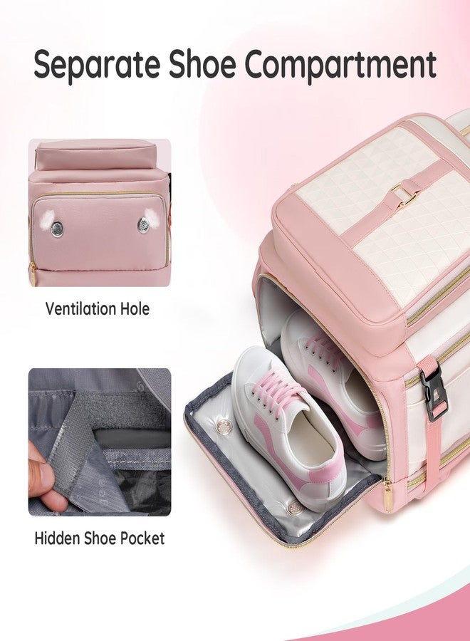 Taygeer Kids Travel Backpack for Airplane, Small Travel Backpack for Girls with Luggage Tags & Water Bottle Pocket, Underseat TSA Approved Airline Personal Item Bag for Women Teens Girls School, Pink - Image 4