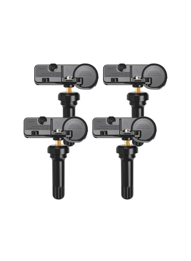 مستشعرات مراقبة ضغط الإطارات، مجموعة من 4 قطع من مستشعرات مراقبة ضغط الإطارات، متوافقة مع Buick و Cadillac و Chevrolet و GMC و Pontiac و Saturn. أرقام القطع: 13581558 و 13586335 و 13598771 و 13598772. - Image 1