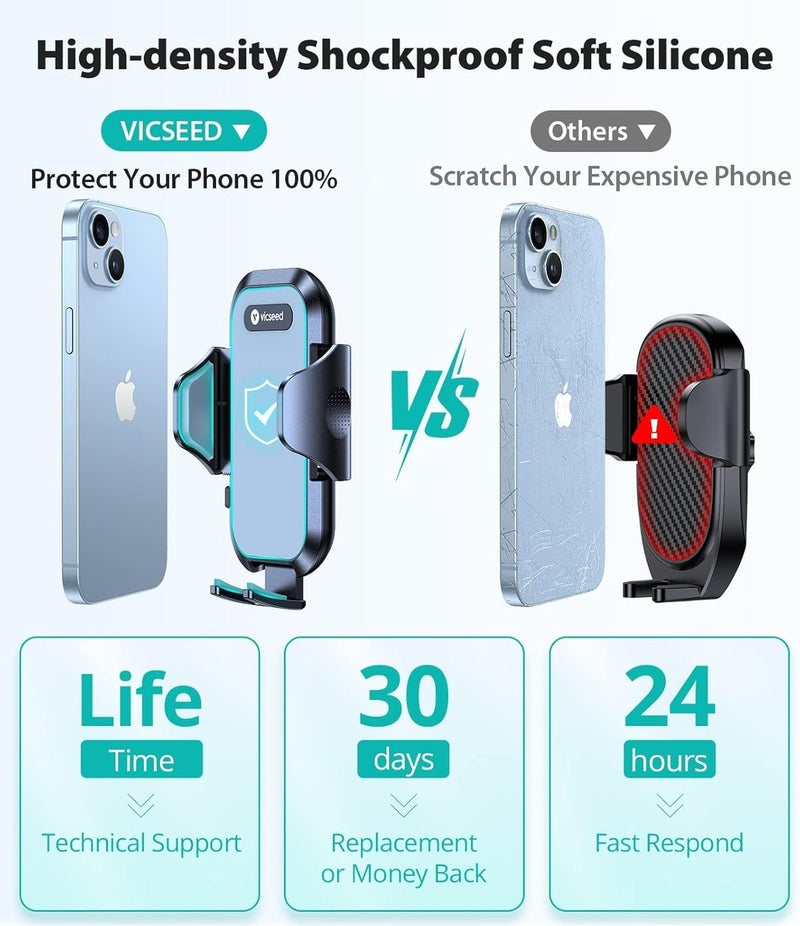 VICSEED True Strongest Suction Rally Racing-Grade Stability Car Phone Holder for iPhone, Samsung & All Phones - Purple - Image 4