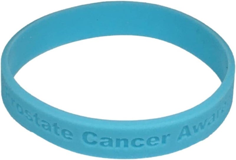JW 5 Light Blue Prostate Cancer Awareness "I Support Prostate Cancer Awareness Everyday" - 100% Medical Grade Silicone Bracelets (5 Bracelets) - Image 4