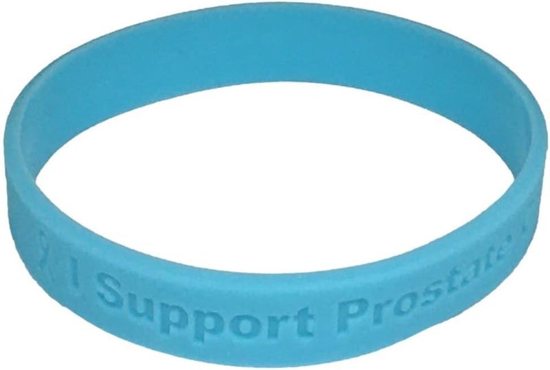 JW 5 Light Blue Prostate Cancer Awareness "I Support Prostate Cancer Awareness Everyday" - 100% Medical Grade Silicone Bracelets (5 Bracelets) - Image 5