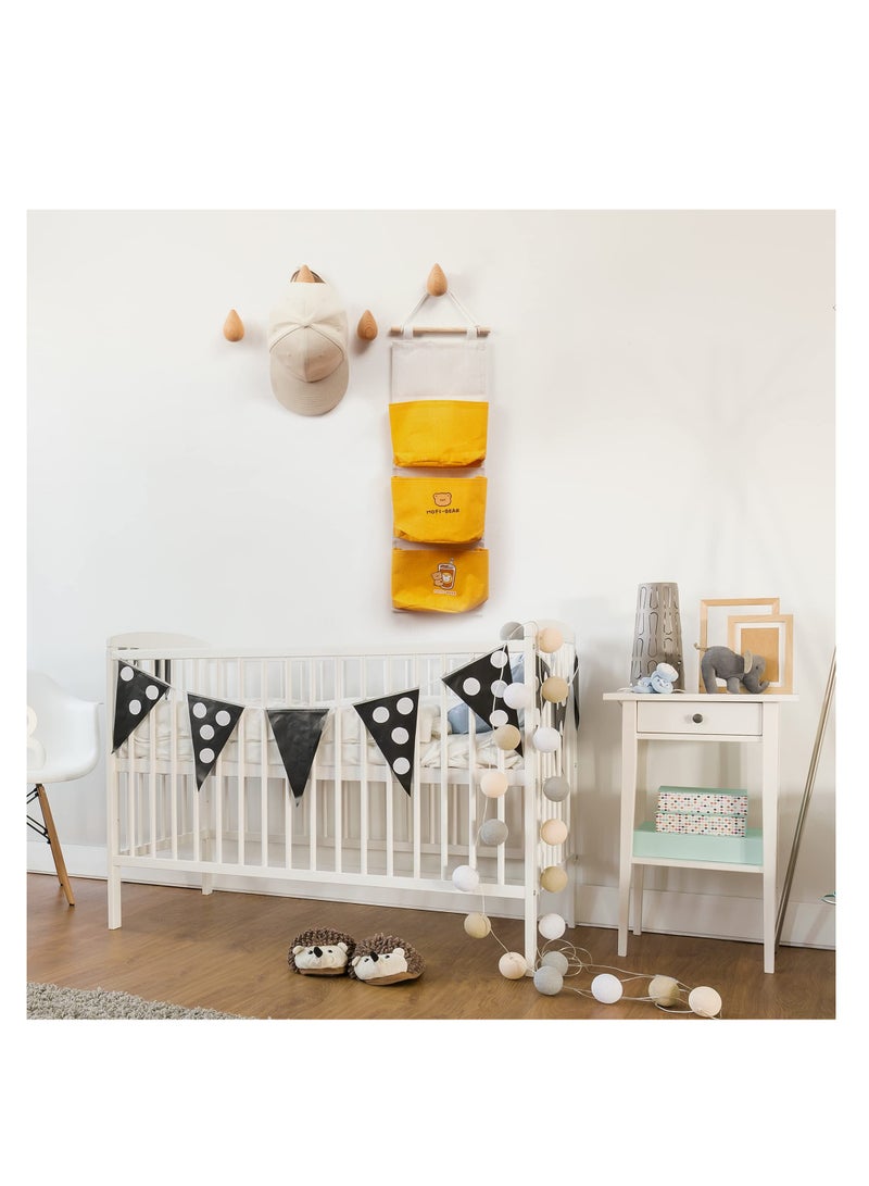 خطافات خشبية على شكل قطرات ماء جميلة، خطافات حائط خشبية ديكورية لتعليق القبعات، والمعاطف والمزيد! خطافات مصنوعة من الخشب الطبيعي الصلب، كل مجموعة تتضمن 4 خطافات حائط ومواد تثبيت. - Image 3