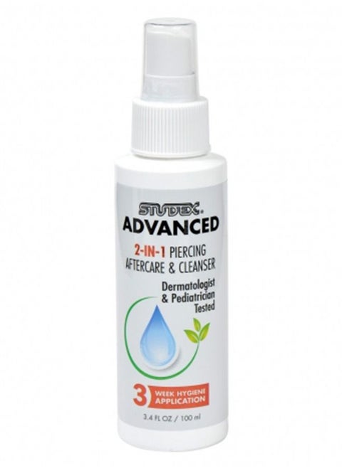Studex Advanced 2-IN-1 Piercing Aftercare & Cleanser 3.4oz