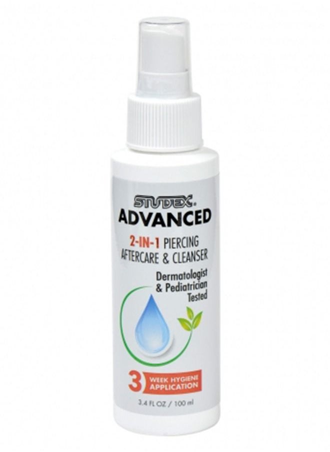 Studex Advanced 2-IN-1 Piercing Aftercare & Cleanser 3.4oz