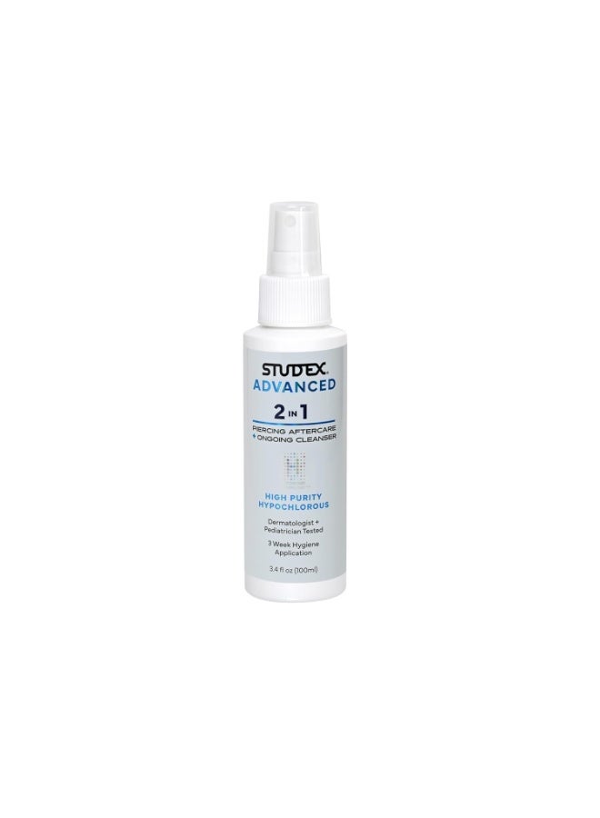 Studex Advanced 2-IN-1 Piercing Aftercare & Cleanser 3.4oz - Image 1