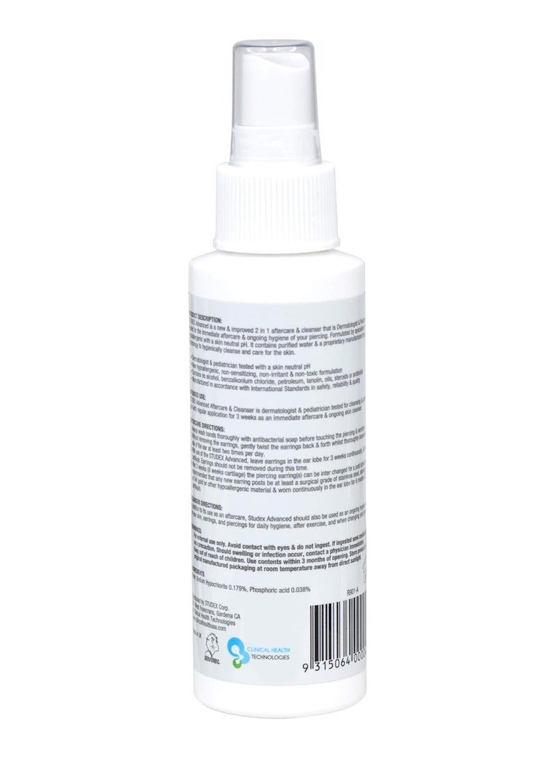 Studex Advanced 2-IN-1 Piercing Aftercare & Cleanser 3.4oz - Image 5