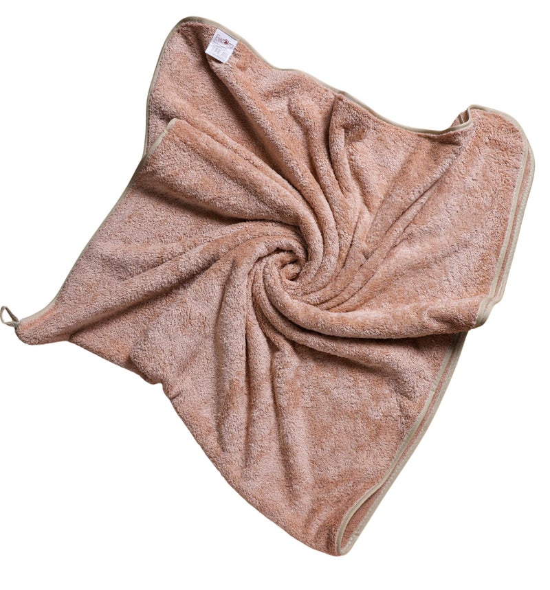 Fezora® Microfiber Towels for Bath | Towels for Bath Large Size | Bath Towel- Super & Absorbent with Hook Quick Dry | 500 GSM | 1 Piece Bath Towel for Men/Women 70 cms x 140 cms (Beige) - Image 1