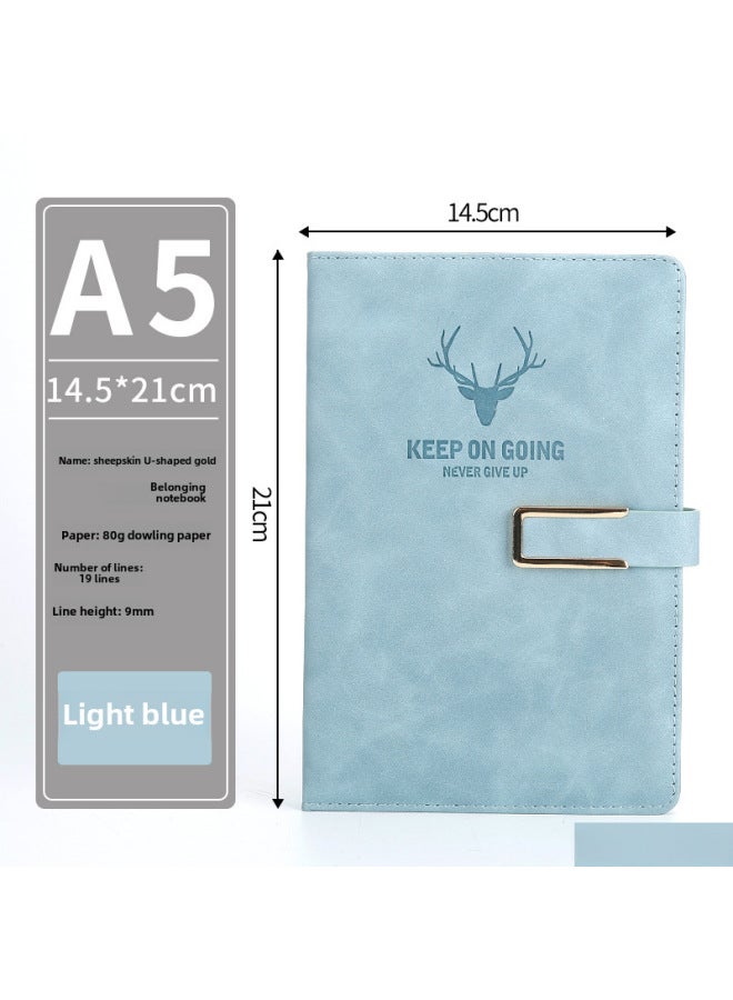 Enterprise A5 Notebook Imitation Belt Buckle B5 Notebook Notebook Business Office Notepad Gift Suit - Image 1