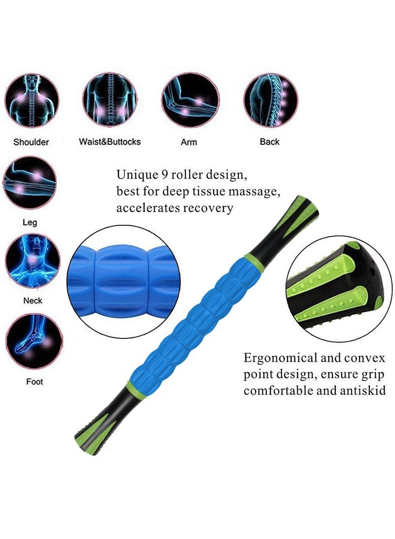 Generic Muscle Roller Massage Stick for Athletes for Relieving Muscle Soreness, Blue - Image 3