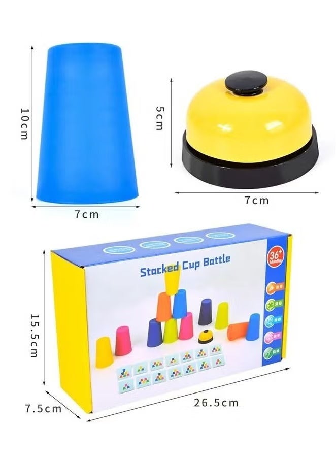Betaoby Portable Quick Cups Games for Kids and Classic Family toys 12PCS Quick Stack Cups Training Games Challenge Competition for Kids Adults Travel Party Games - Image 3
