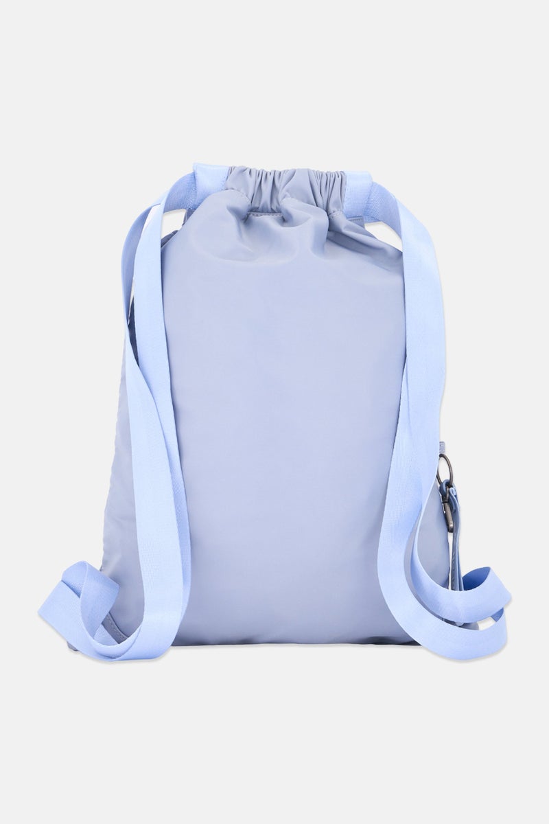 Reebok Men Brand Logo Drawstring Backpack, Light Blue - Image 2