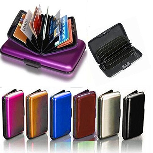 irtree Aluminum Aluma Hard Case Credit Cards Wallet (Assorted 6 Pack) - Image 1