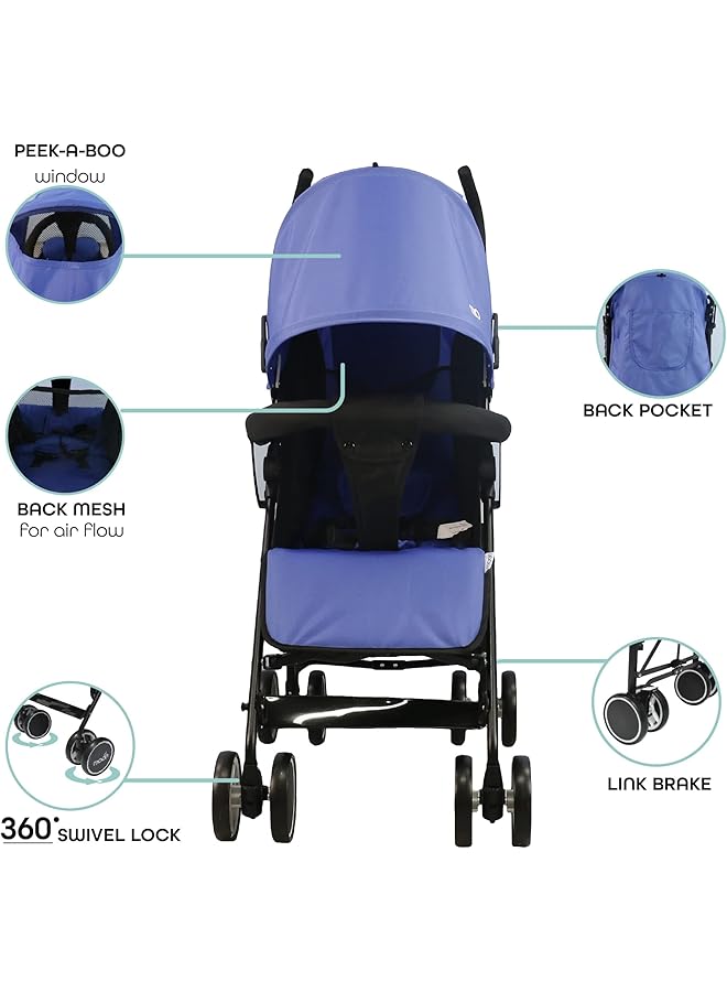 erorex Neo Plus Light Weight Travel Stroller Pushchair For Baby Kids Toddler From 0 Months+ Upto 18 Kg - Image 3