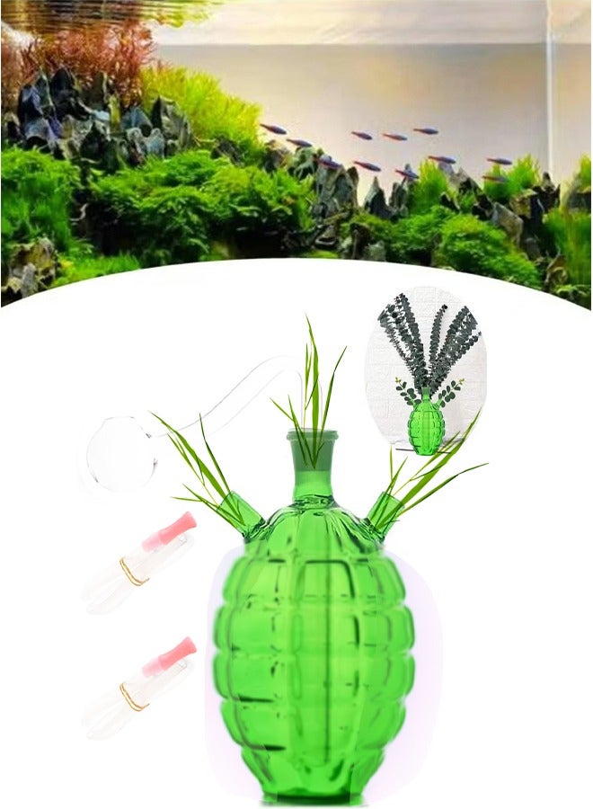 Handmade Home Decorative Multi Layers Mini Glass Vase For Plants and Flowers