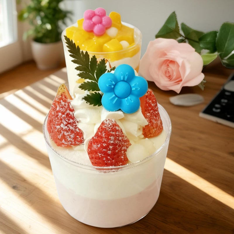 Tadonyny Small Flower Candy Molds Silicone Chocolate Gummy Molds, Blossom Silicone Fondant Cake Mold Mint Molds with Scraper (flower) - Image 4