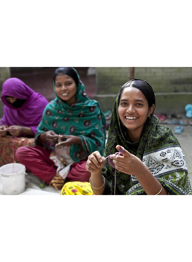 Pebble 200-005CR Fair Trade Handmade Crochet Cotton Red Toadstool Rattle 1 count - Image 5