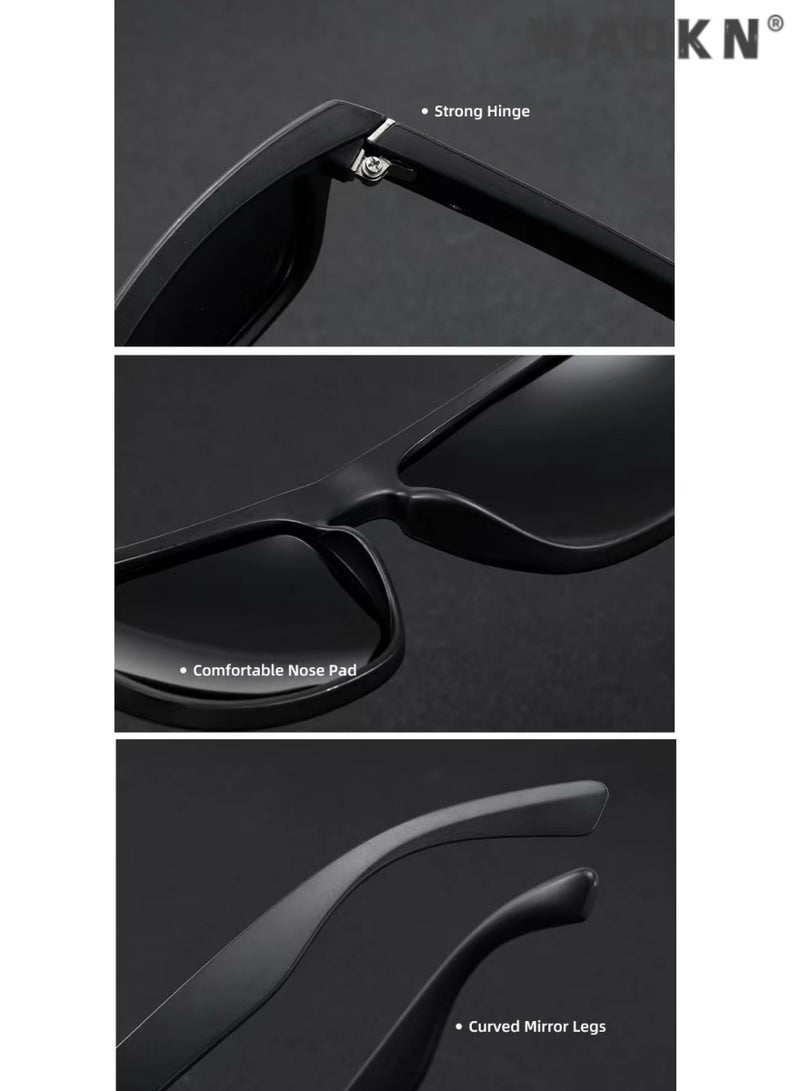 WAOKN Sports Polarized Sunglasses for Men Women Cycling Driving Fishing 100% UV Protection,Sports Trendy Sunglasses,for Men Womens Sunglasses Polarized UV Protection Non-Slip, for Driving Cycling Running - Image 4