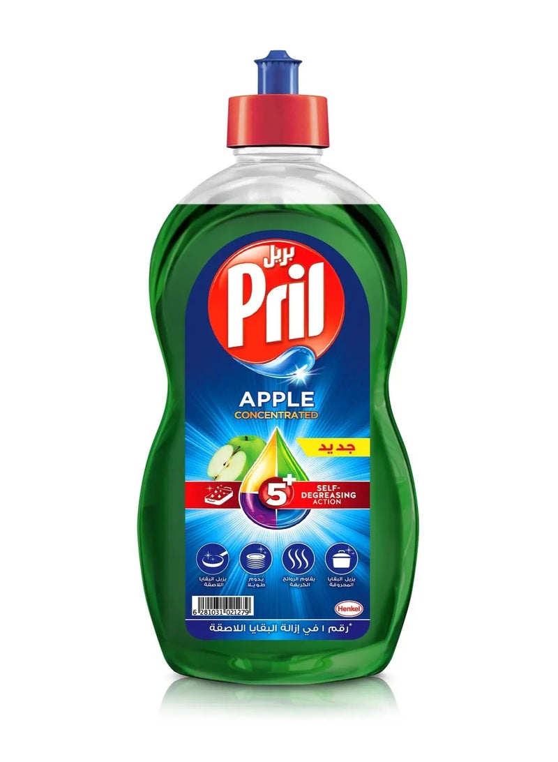 Pril Apple Vinegar Dishwashing Liquid 500ml Pack of 6  Powerful Grease Removal & Fresh Apple Scent - Image 1