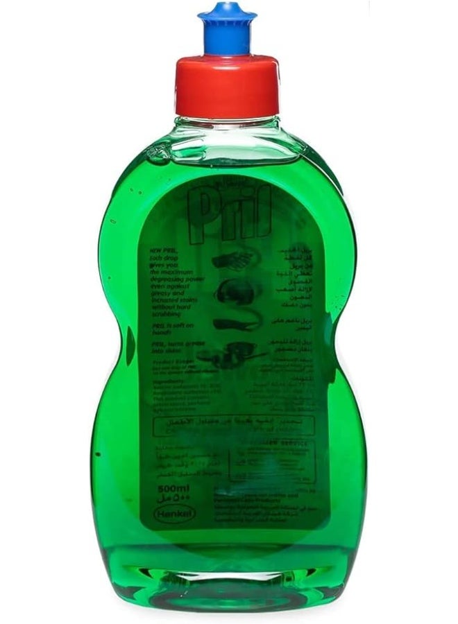 Pril Apple Vinegar Dishwashing Liquid 500ml Pack of 6  Powerful Grease Removal & Fresh Apple Scent - Image 2