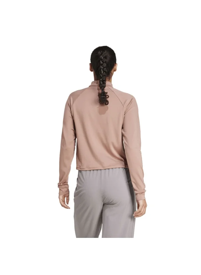 اديداس adidas TR-ES 1/4ZIP Red Training TRACK TOPS for Women - 2XS