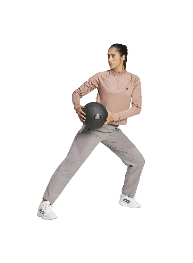 Adidas adidas TR-ES 1/4ZIP Red Training TRACK TOPS for Women - 2XS