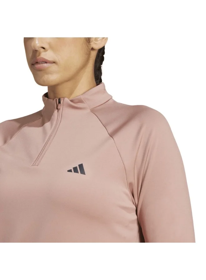 Adidas adidas TR-ES 1/4ZIP Red Training TRACK TOPS for Women - 2XS