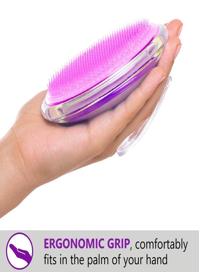 Dylonic 3pk Exfoliating Brush and Precision Tweezers for Ingrown Hair Treatment for Bikini Area, Razor Bumps Shaving Irritation - Silicone Scrubbers Gift Set, Body + Face Skin Exfoliator Brush - Image 5