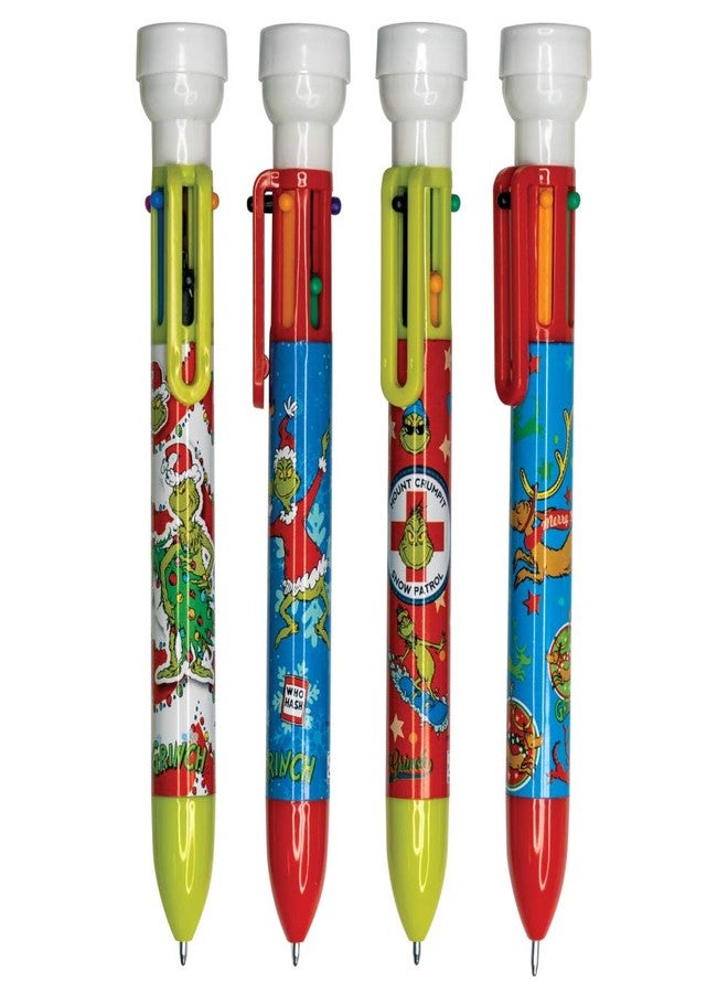 Geddes Raymond Geddes Dr. Seuss Grinch 6-Color Pens with Stamper - Pack of 12 - Image 1
