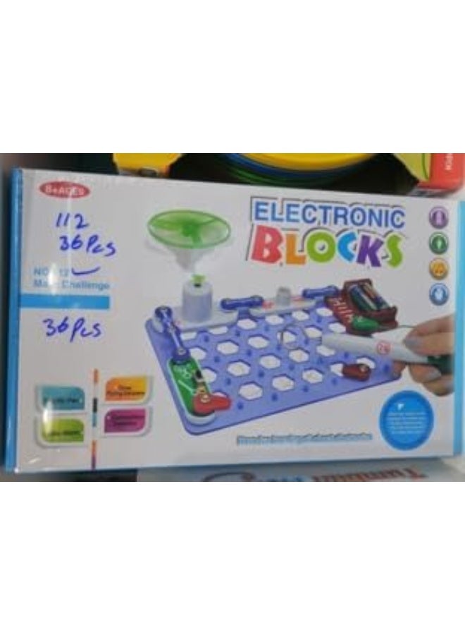 Trenzo Educational Electronics Kit for Kids - 16 Pieces for Electrical Circuit Experiments - Image 1