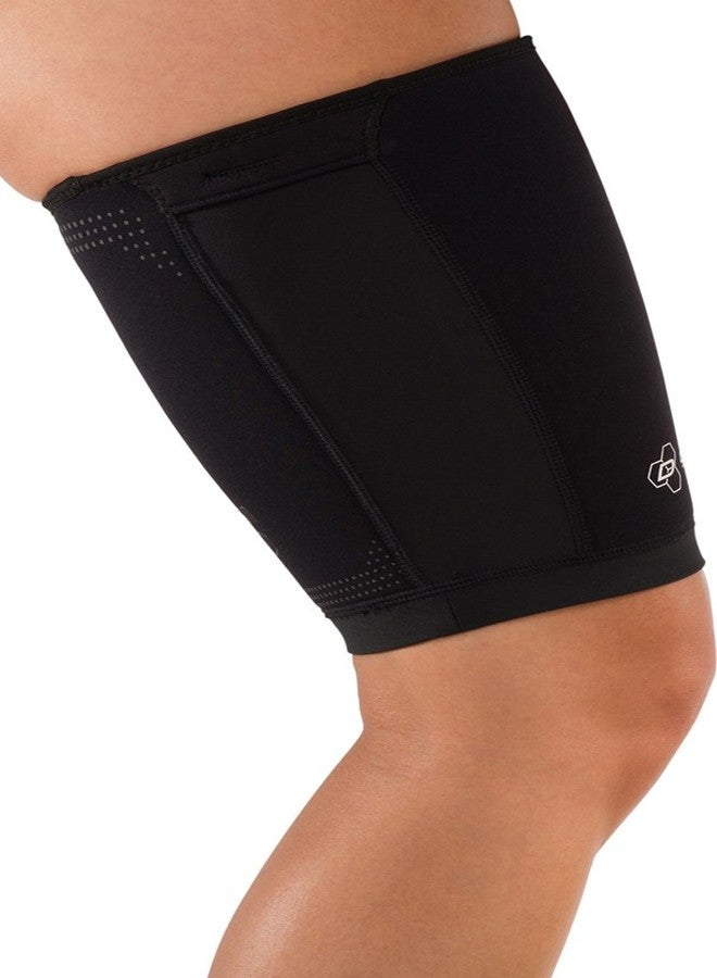 DonJoy Performance ANAFORM Thigh Compression Sleeve: Black, Large - Image 2