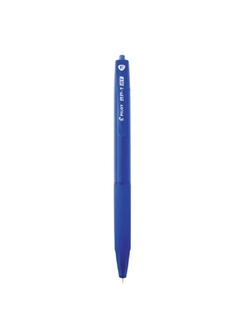 PILOT - Pilot BP-1 RT 0.7mm Fine Tip Ball Pen with Soft Rubber Grip / Blue Ink, Pack of 1 - Image 1